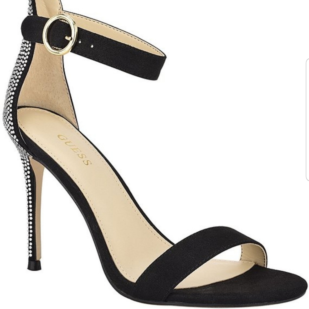 Guess heels pumps gw Kahlur black with rhinestones